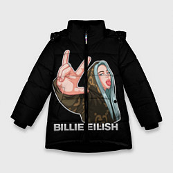 Куртка зимняя для девочки BILLIE EILISH, цвет: 3D-черный