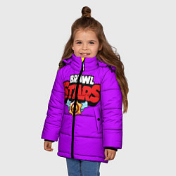 Куртка зимняя для девочки Brawl Stars Roblox, цвет: 3D-черный — фото 2