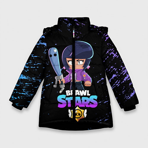 Зимняя куртка для девочки BRAWL STARS BIBI / 3D-Черный – фото 1