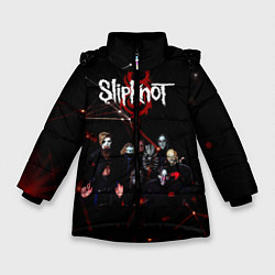 Куртка зимняя для девочки Slipknot, цвет: 3D-черный
