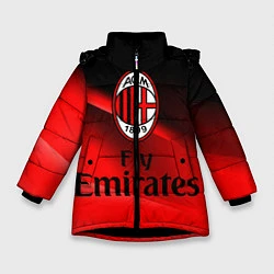 Куртка зимняя для девочки Милан, цвет: 3D-черный
