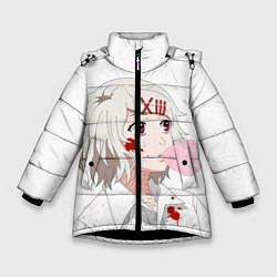 Куртка зимняя для девочки Сузуя Джузу, цвет: 3D-черный