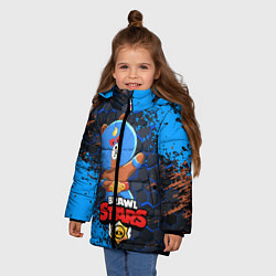 Куртка зимняя для девочки BRAWL STARS EL BROWN, цвет: 3D-черный — фото 2