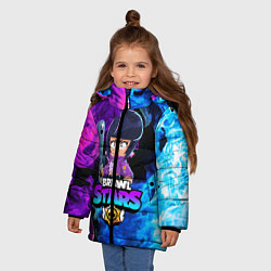 Куртка зимняя для девочки BRAWL STARS BIBI, цвет: 3D-светло-серый — фото 2
