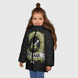 Куртка зимняя для девочки Apex Legends Octane, цвет: 3D-светло-серый — фото 2