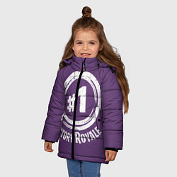 Куртка зимняя для девочки Victory Royale, цвет: 3D-черный — фото 2