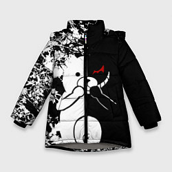Куртка зимняя для девочки Monokuma, цвет: 3D-светло-серый