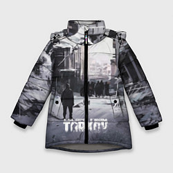 Куртка зимняя для девочки ПОБЕГ ИЗ ТАРКОВА, цвет: 3D-светло-серый