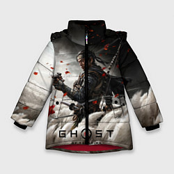 Куртка зимняя для девочки Ghost of Tsushima, цвет: 3D-красный