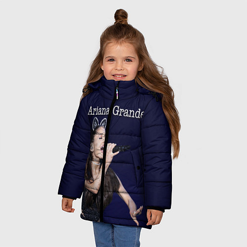 Зимняя куртка для девочки Ariana Grande Ариана Гранде / 3D-Красный – фото 3