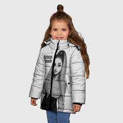Куртка зимняя для девочки Ariana Grande Ариана Гранде, цвет: 3D-светло-серый — фото 2