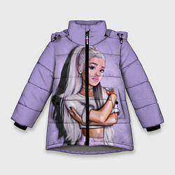Куртка зимняя для девочки Ariana Grande Ариана Гранде, цвет: 3D-светло-серый