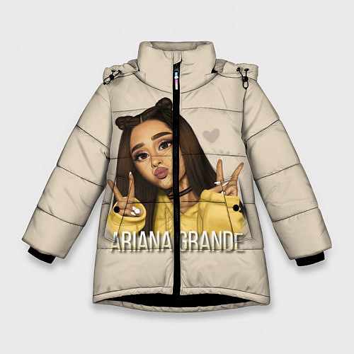 Зимняя куртка для девочки Ariana Grande Ариана Гранде / 3D-Черный – фото 1