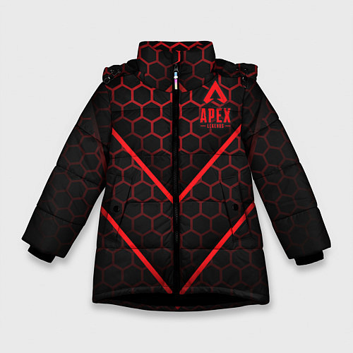 Зимняя куртка для девочки Apex Legends / 3D-Черный – фото 1