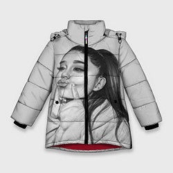 Куртка зимняя для девочки Ariana Grande Ариана Гранде, цвет: 3D-красный