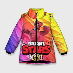 Куртка зимняя для девочки Brawl Stars - Nita, цвет: 3D-черный