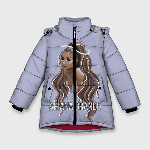 Зимняя куртка для девочки Ariana Grande Ариана Гранде / 3D-Красный – фото 1