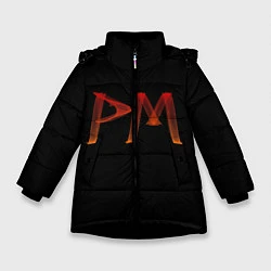 Куртка зимняя для девочки Пэйтон Мурмайер, цвет: 3D-черный