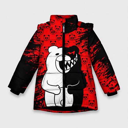 Зимняя куртка для девочки MONOKUMA / 3D-Черный – фото 1