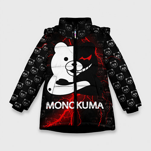 Зимняя куртка для девочки MONOKUMA / 3D-Черный – фото 1