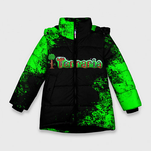 Зимняя куртка для девочки Terraria / 3D-Черный – фото 1