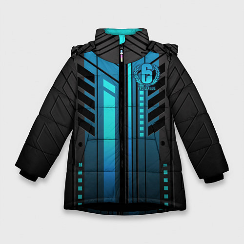 Зимняя куртка для девочки Rainbow Six Siege / 3D-Черный – фото 1