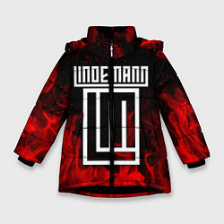 Куртка зимняя для девочки LINDEMANN FIRE, цвет: 3D-черный