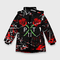 Куртка зимняя для девочки Payton Moormeier: TikTok, цвет: 3D-черный
