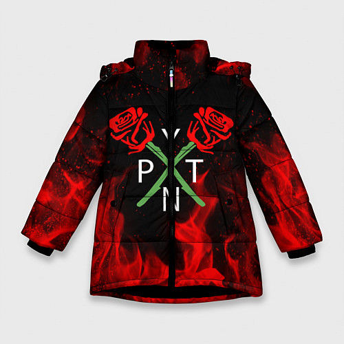 Зимняя куртка для девочки Payton Moormeier: TikTok / 3D-Черный – фото 1