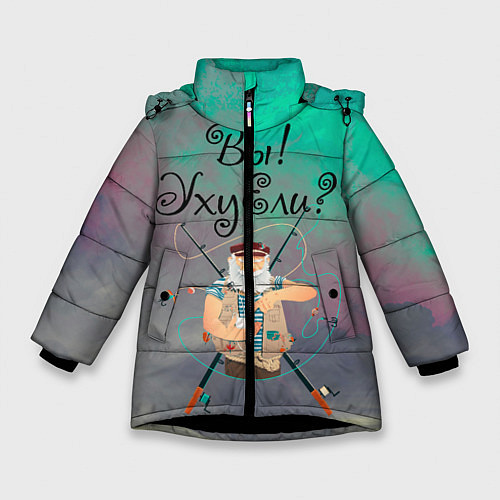 Зимняя куртка для девочки Рыбак / 3D-Черный – фото 1