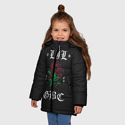Куртка зимняя для девочки Peep Rose, цвет: 3D-черный — фото 2