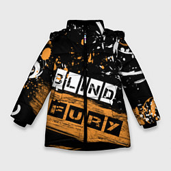 Куртка зимняя для девочки BLIND FURY, цвет: 3D-черный