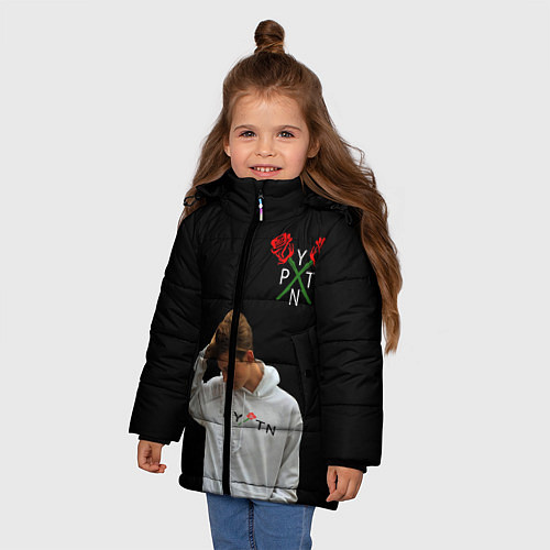 Зимняя куртка для девочки ТИКТОКЕР - PAYTON MOORMEIE / 3D-Светло-серый – фото 3