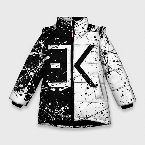 Зимняя куртка для девочки ЕГОР КРИД / 3D-Черный – фото 1