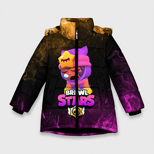 Зимняя куртка для девочки Brawl Stars Sandy / 3D-Черный – фото 1