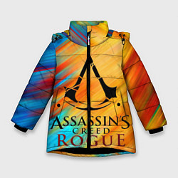 Куртка зимняя для девочки Assassin's Creed: Rogue, цвет: 3D-черный