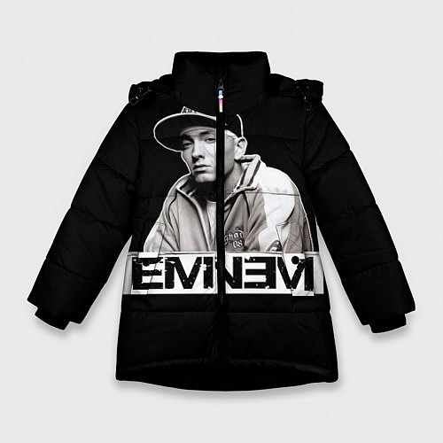 Зимняя куртка для девочки Eminem / 3D-Черный – фото 1