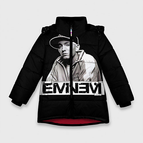 Зимняя куртка для девочки Eminem / 3D-Красный – фото 1