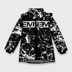 Куртка зимняя для девочки Eminem, цвет: 3D-светло-серый