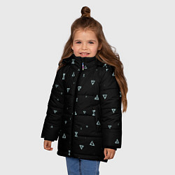 Куртка зимняя для девочки Witchersigns, цвет: 3D-светло-серый — фото 2