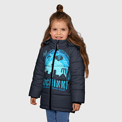 Куртка зимняя для девочки Pochinki, цвет: 3D-светло-серый — фото 2