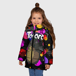 Куртка зимняя для девочки Totoro, цвет: 3D-красный — фото 2
