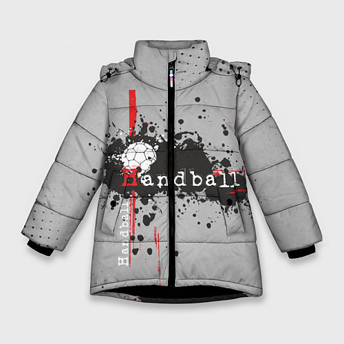 Зимняя куртка для девочки Handball / 3D-Черный – фото 1