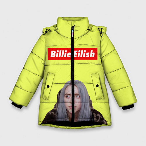 Зимняя куртка для девочки BILLIE EILISH / 3D-Черный – фото 1