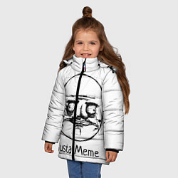 Куртка зимняя для девочки Gusta Meme, цвет: 3D-черный — фото 2
