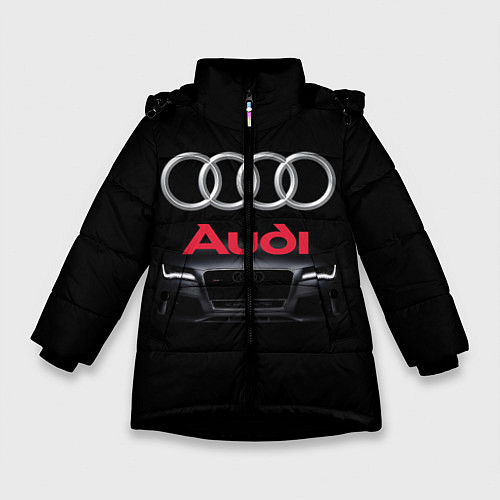 Зимняя куртка для девочки AUDI / 3D-Черный – фото 1