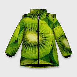 Зимняя куртка для девочки Зеленый киви