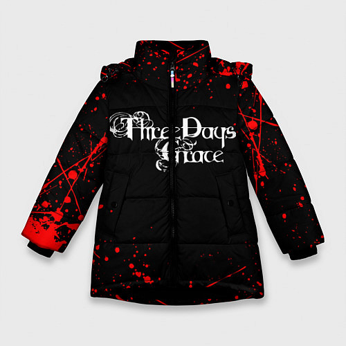 Зимняя куртка для девочки Three Days Grace / 3D-Черный – фото 1