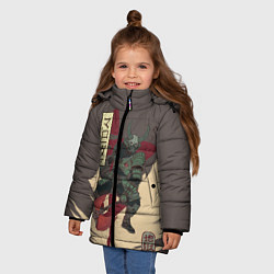 Куртка зимняя для девочки Marauder, цвет: 3D-черный — фото 2