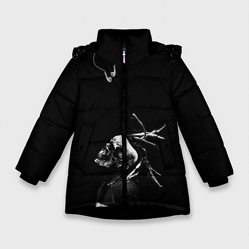 Зимняя куртка для девочки Suicide Boys / 3D-Черный – фото 1